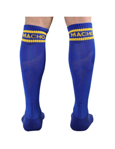 MACHO - LONG SOCKS ONE SIZE BLUE