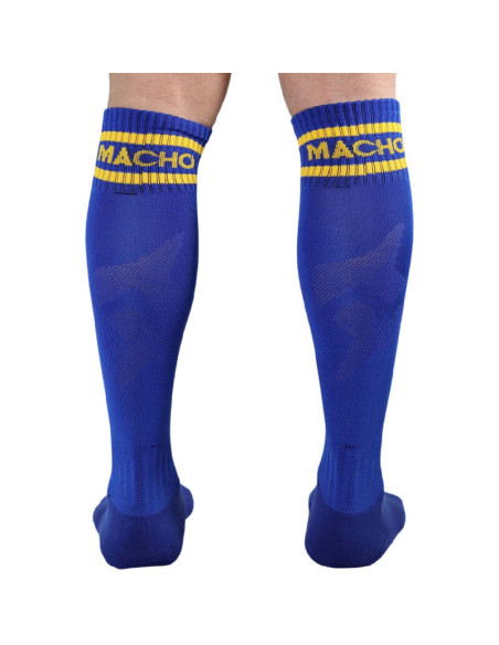 MACHO - LONG SOCKS ONE SIZE BLUE
