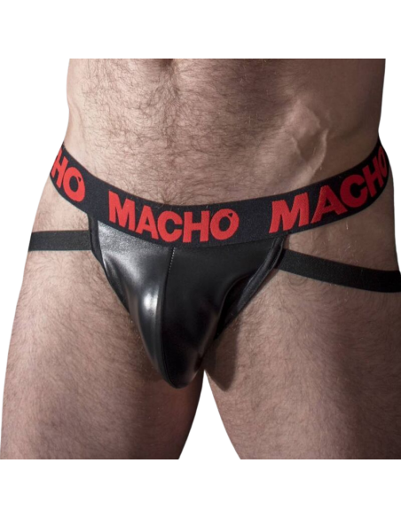 MACHO - MX25RC JOCK RED LEATHER S
