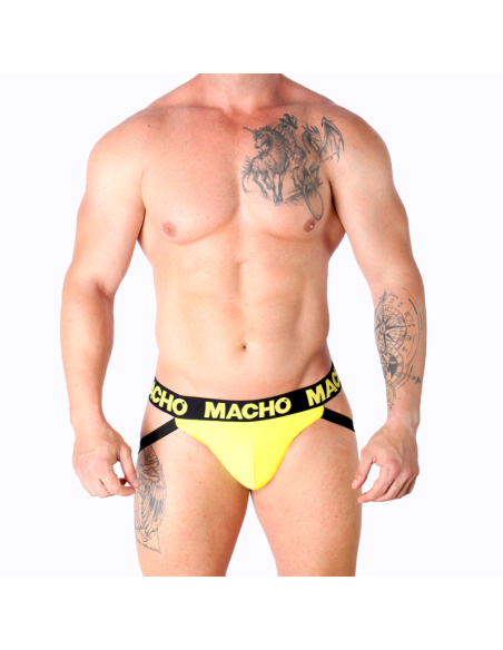 MACHO - MX25A JOCK LYCRA YELLOW S