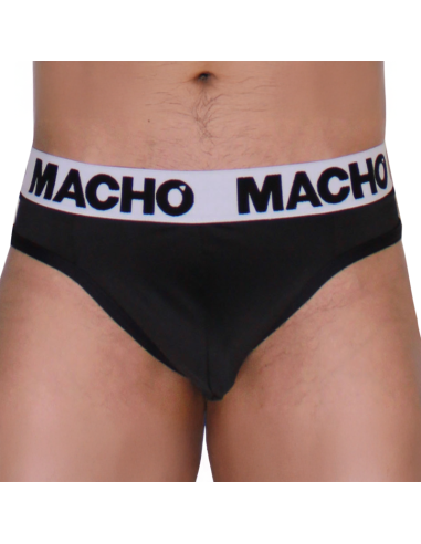 MACHO - MTG002 BLACK-BLACK THONG S
