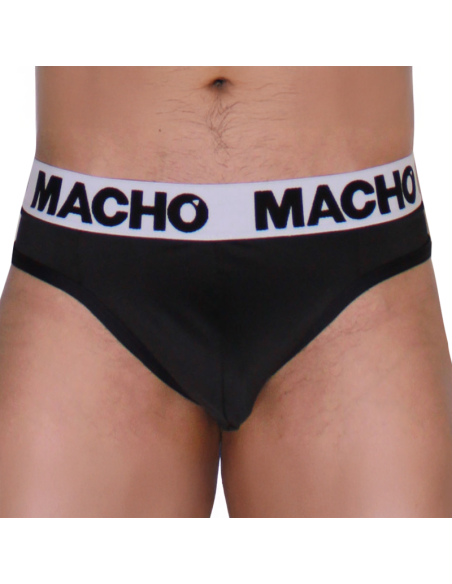 MACHO - MTG002 BLACK-BLACK THONG S