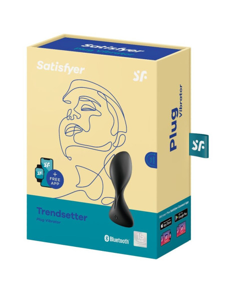 SATISFYER – „TRENDSETTER“ VIBRUOJANČIO KIŠTUKO PROGRAMĖLĖ, JUODA