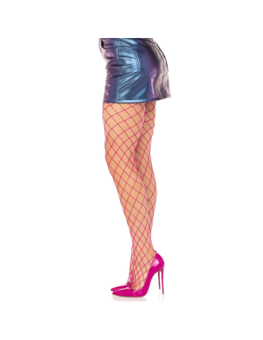 LEG AVENUE - DIAMOND FISHNNET PANTYHOSE PINK