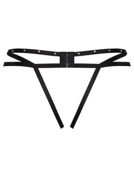 LIVCO CORSETTI FASHION - NOMADE THONG CROTCHLESS BLACK