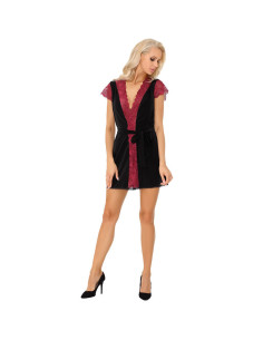 LIVCO CORSETTI FASHION - KUMIKO LC 90428 JUODOS KELNAITĖS CHALATAS S-M