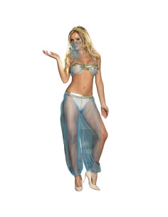 SUBBLIME - INDIA STYLE BLUE LINGERIE SET S-M 2