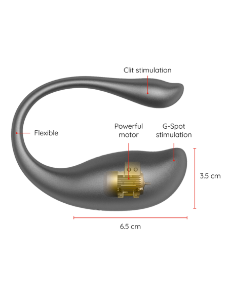 ONINDER - NAIROBI VIBRATING EGG BLACK - FREE APP