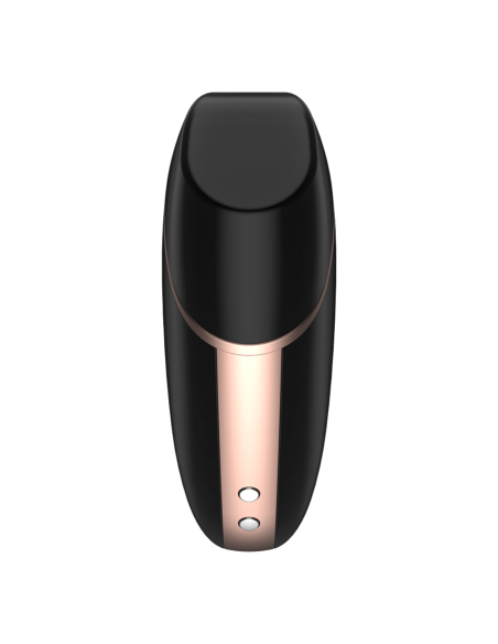 SATISFYER - LOVE TRIANGLE AIR PULSE STIMULATOR and VIBRATOR BLACK