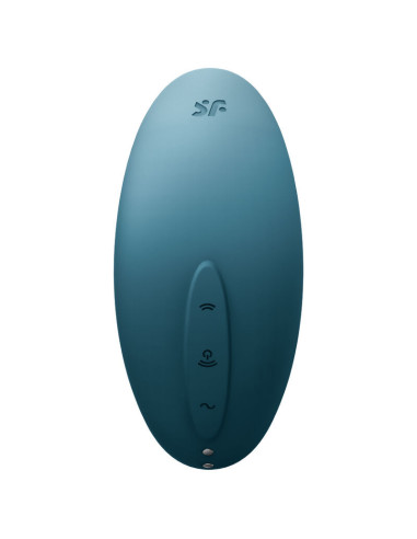 SATISFYER - VULVA LOVER 2 AIR PULSE STIMULATOR and VIBRATOR BLUE