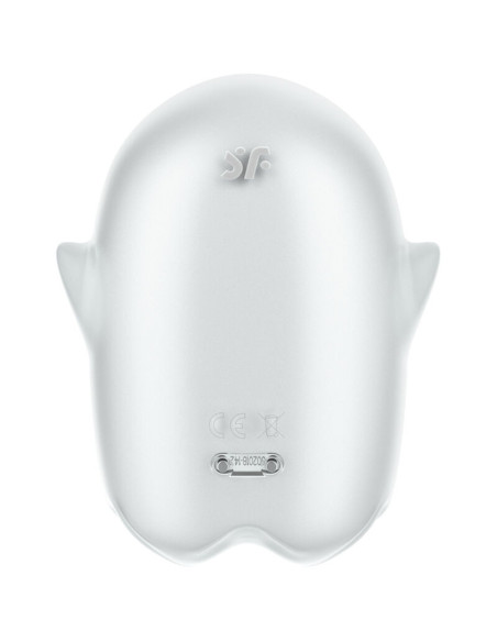 SATISFYER - GLOWING GHOST AIR PULSE and VIBRATOR WHITE