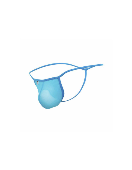 MOB - TRANSPARENT T-SHAPED THONG AQUA SIZE L-XL