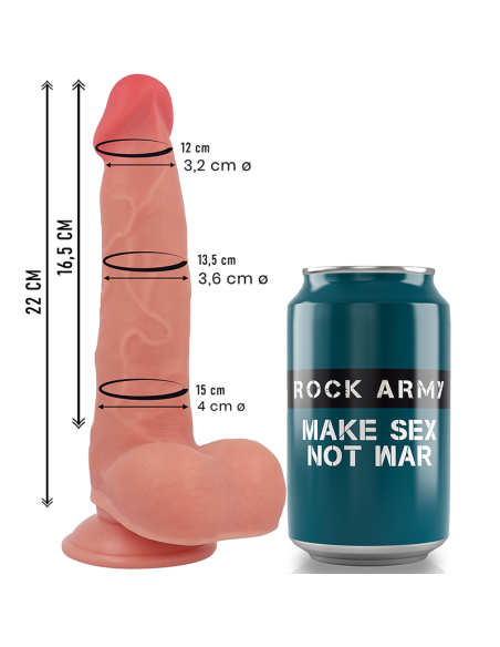 ROCKARMY - SKYSTO SILIKONINIO REINDŽERIO 22 CM - O - 3,6 CM