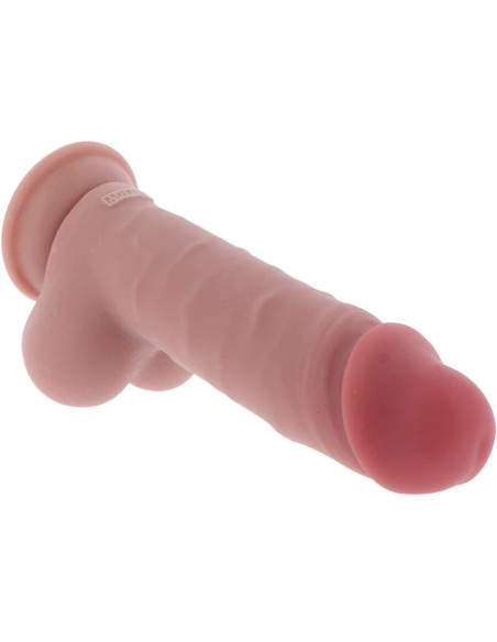GET REAL - DELUXE REALISTINIS PENIS SU SĖKLIDĖMIS, YPAČ STORAS, 20 CM