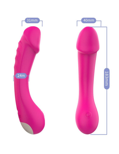 ARMONY - DILDO VIBRATOR G-SPOT SILICONE FUCHSIA