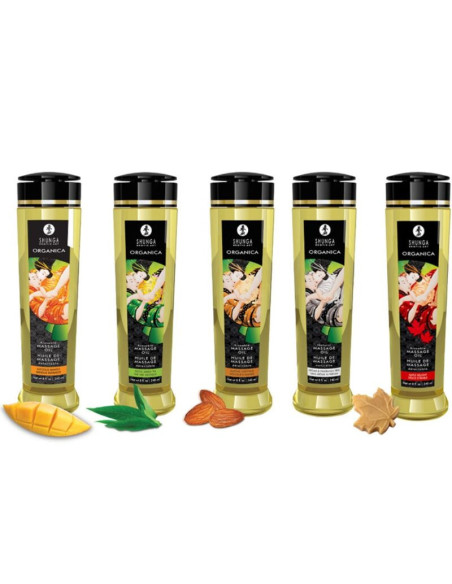 SHUNGA - EKOLOGIŠKAS MASAŽINIS ALIEJUS SU MANGŲ SKONIU 240 ML