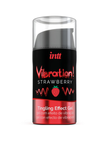INTT - POWERFUL INTIMATE STIMULANT LIQUID VIBRATING GEL STRAWBERRY 15 ML