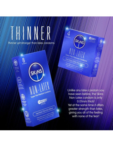 SKINS - LATEX-FREE CONDOMS PACK OF 8