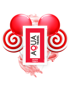 AQUA TRAVEL - ledinukų skonio vandens pagrindo lubrikantas 6 ml