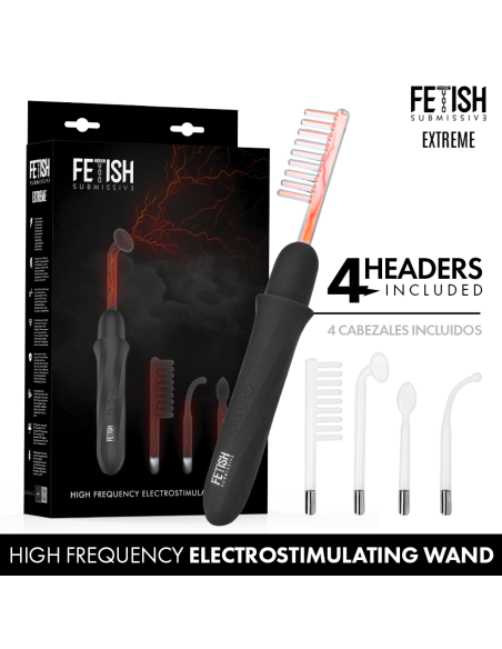 FETISH SUBMISSIVE - Aukšto dažnio elektrostimuliacijos lazdelė