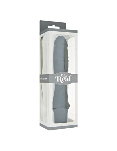 GET REAL - KLASIKINIS DIDELIS JUODAS VIBRATORIUS