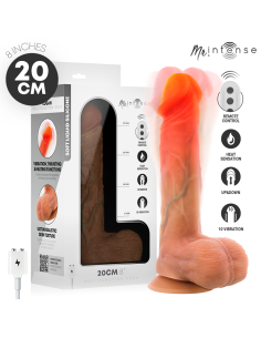 MR INTENSE - LOGAN VIBRATOR DILDO SILICONE WITH HEAT EFFECT AND REMOTE CONTROL 20 CM -Ø- 4,1 CM