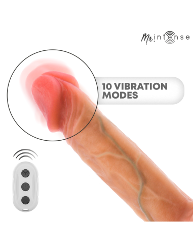 MR INTENSE - LOGAN VIBRATOR DILDO SILICONE WITH HEAT EFFECT AND REMOTE CONTROL 20 CM -Ø- 4,1 CM