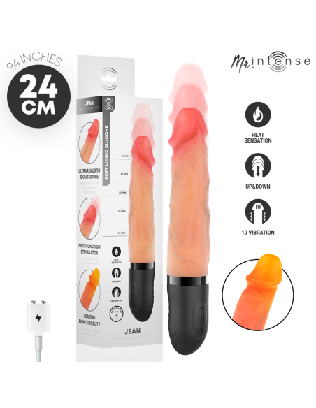 MR INTENSE - JEAN UPandDOWN VIBRATOR WITH HEAT EFFECT 24 CM -Ø- 3.8 CM