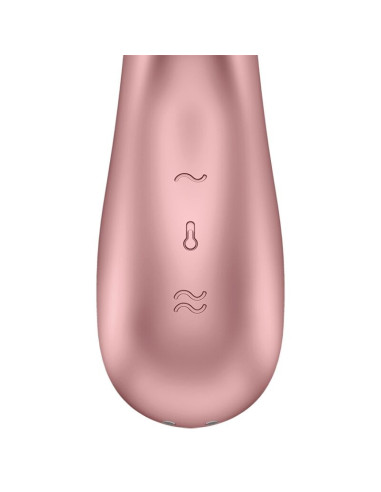 SATISFYER - HOT MEILĖS VIBRATORIUS ROŽĖS IR SMĖLIO SPALVOS