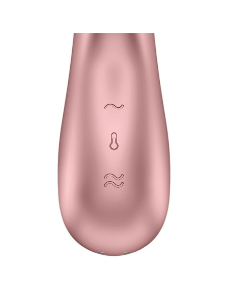 SATISFYER - HOT MEILĖS VIBRATORIUS ROŽĖS IR SMĖLIO SPALVOS
