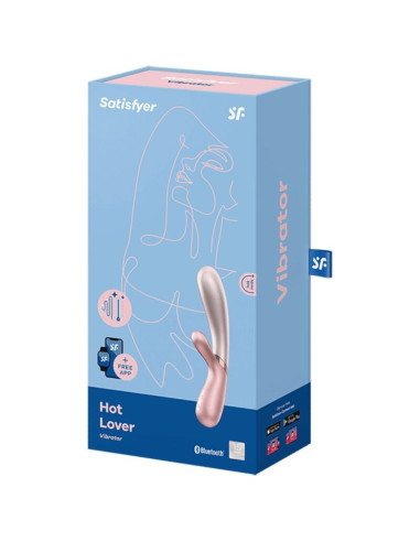 SATISFYER - HOT MEILĖS VIBRATORIUS ROŽĖS IR SMĖLIO SPALVOS