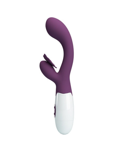 PRETTY LOVE - DRUGELIO BUČINIO SU KLITORIAUS MASAŽUOKLIU IR G-SPOT STIMULIATORIUS VIOLETINIS