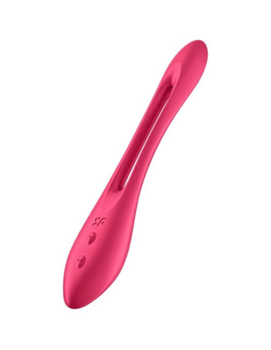 SATISFYER - ELASTIC JOY DAUGIAVIBRATORIUS, RAUDONAS