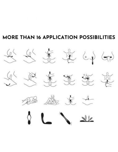 SATISFYER - ELASTIC JOY DAUGIAVIBRATORIUS, RAUDONAS