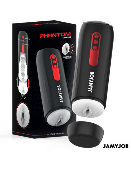JAMYJOB - PHANTOM automatinis vaginos masturbatorius su 5 siurbimo ir stūmimo režimais