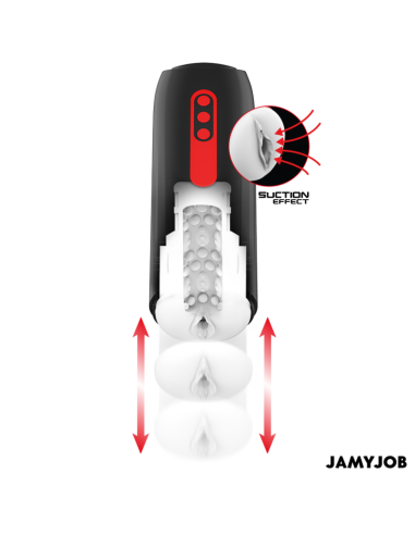 JAMYJOB - PHANTOM automatinis vaginos masturbatorius su 5 siurbimo ir stūmimo režimais
