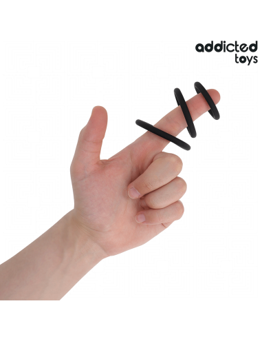 ADDICTED TOYS - SILIKONINIŲ ŽIEDŲ RINKINYS, 2 MODELIS