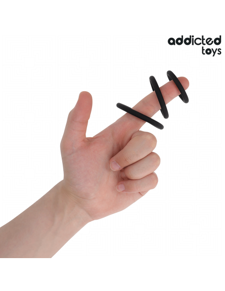 ADDICTED TOYS - SILIKONINIŲ ŽIEDŲ RINKINYS, 2 MODELIS