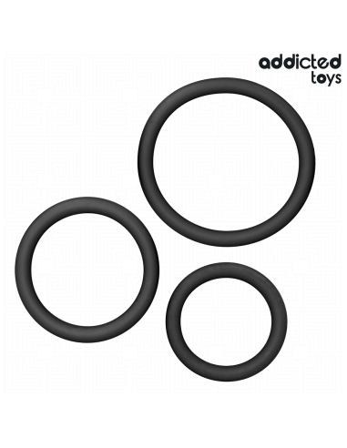 ADDICTED TOYS - SET OF SILICONE RINGS MODEL 2