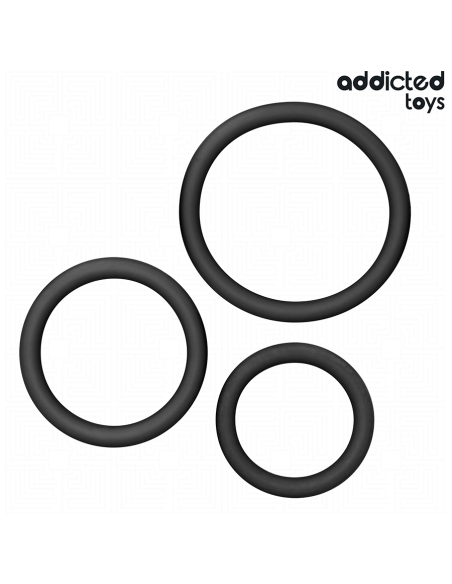 ADDICTED TOYS - SET OF SILICONE RINGS MODEL 2