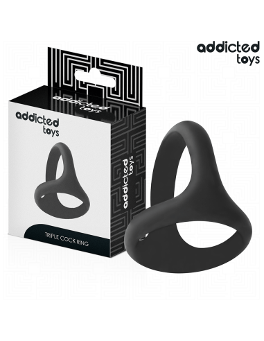 ADDICTED TOYS - THICK TRIPLE PENIS RING