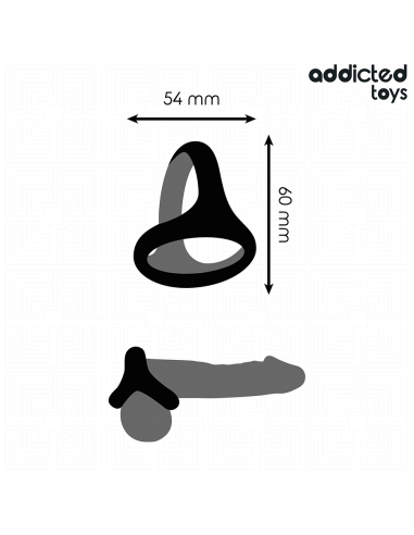 ADDICTED TOYS - THICK TRIPLE PENIS RING