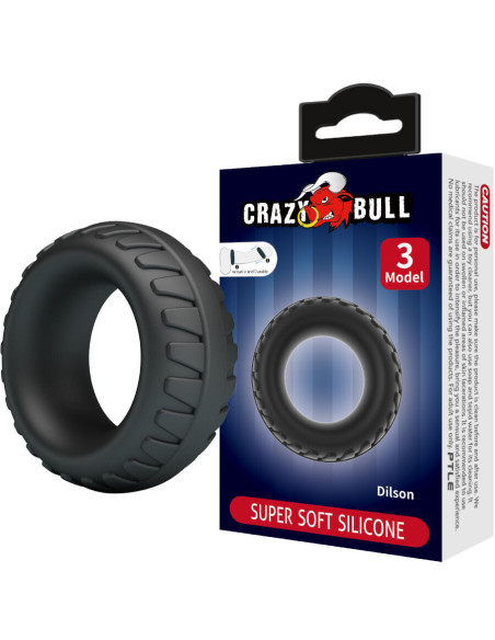 CRAZY BULL - DILSON SILIKONINIS ŽIEDAS, MODELIS 3
