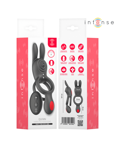 INTENSE - QUINN DOUBLE VIBRATION RING WITH REMOTE CONTROL