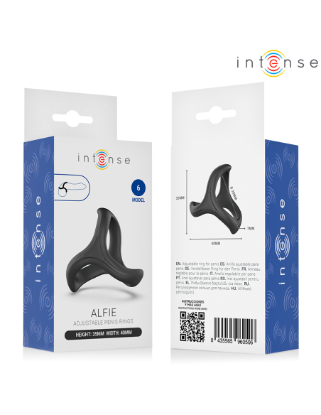 INTENSE - ALFIE ADJUSTABLE TRIPLE PENIS RING MODEL 6