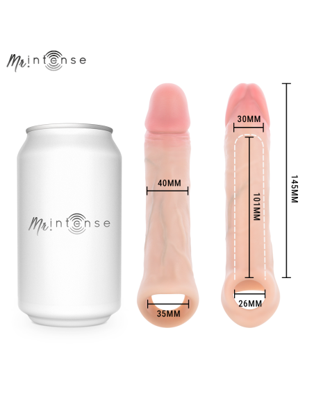 MR INTENSE - SIMON M SILICONE PENIS SLEEVE 14.5 CM -Ø- 4 CM