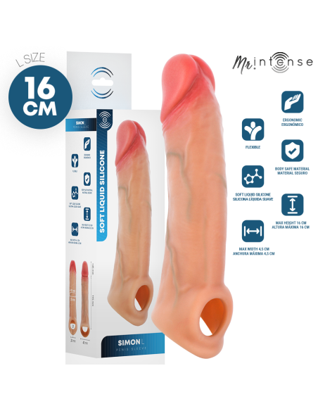 MR INTENSE - SIMON L SILICONE PENIS COVER 16 CM -Ø- 4.5 CM