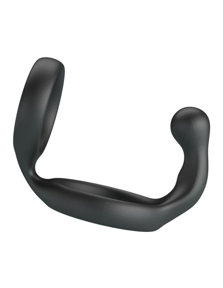 CRAZY BULL - FLORIAN DOUBLE COCK AND BALL RING BLACK