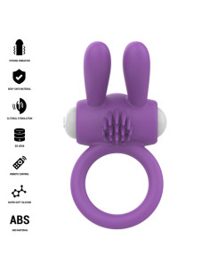 INTENSE - HOPPS VIBRATING PENIS RING WITH CLITORAL STIMULATION PURPLE 2
