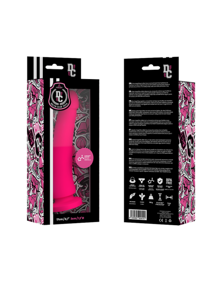 DELTA CLUB - ŽAISLAI ROŽINIS DILDO MEDICININIS SILIKONINIS 17 CM -O- 3 CM